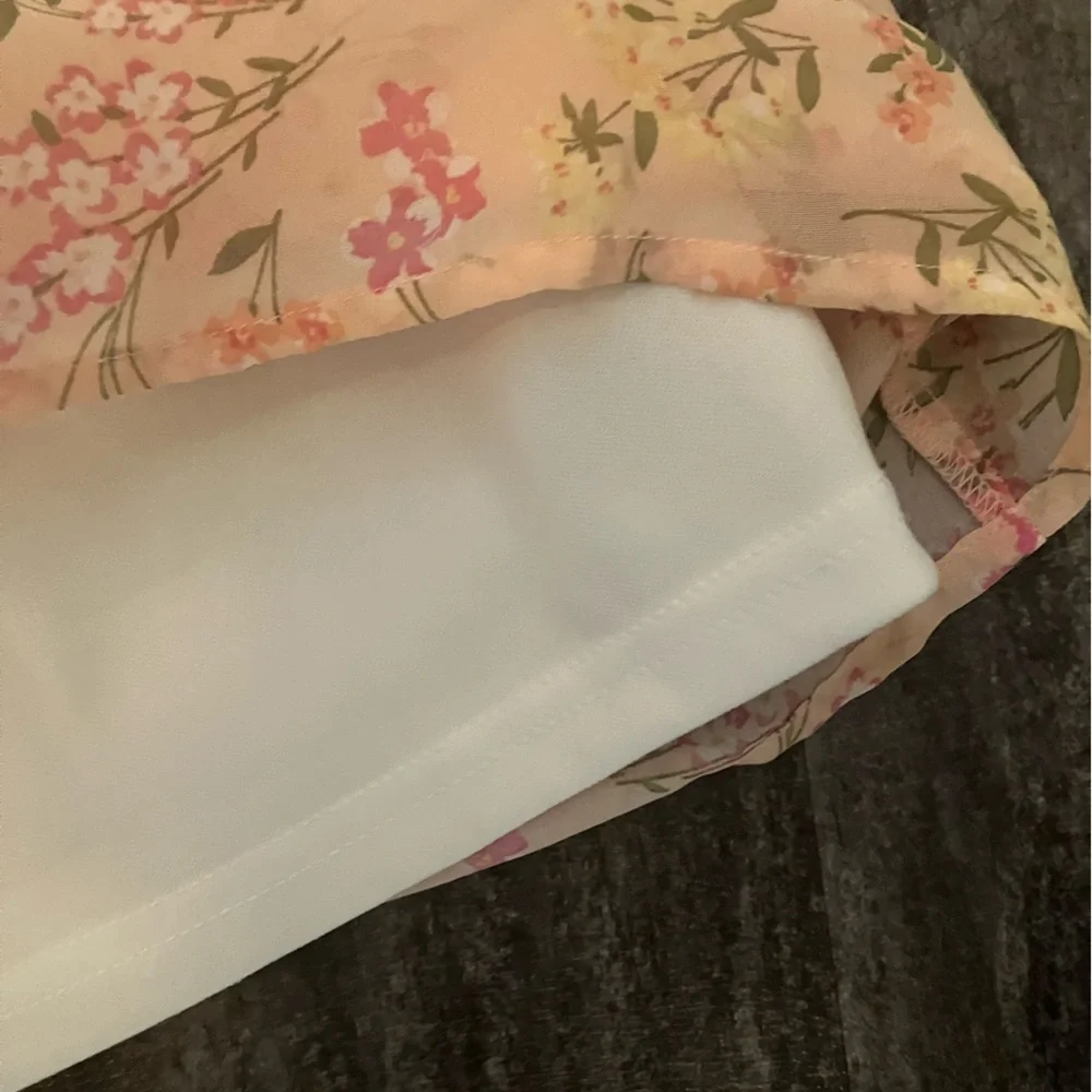 Children’s Place peach floral short-sleeve dress